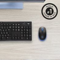RATON LOGITECH INALAMBRICO M190 USB AZUL 910-005907