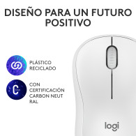 RATON LOGITECH M240 BLANCO