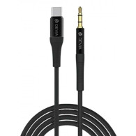 DEVIA CABLE IPURE JACK-USB-C 3.5mm WOVEN 1M NEGRO