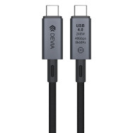 DEVIA CABLE EXTREME C-C 240W PD 40G BPS 8K 60HZ 1M NEGRO