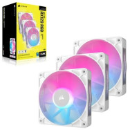VENTILADOR CAJA ADICIONAL 12X12 CORSAIR LX120R ICUELINK RGB WHITE START KIT3U