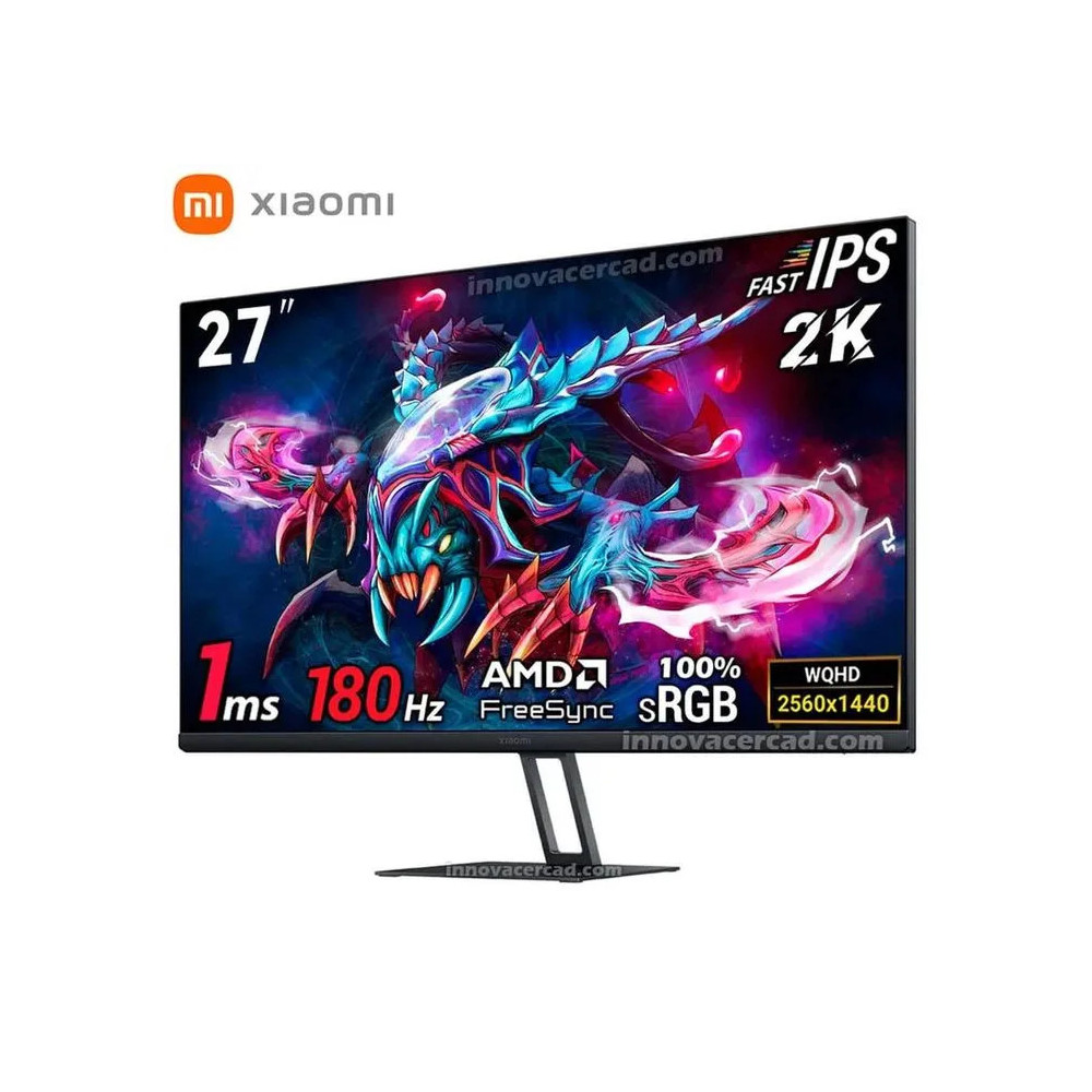 MONITOR GAMING 27" XIAOMI G27QI QHD 1MS 180HZ IPS NEGRO