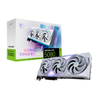 Tarjeta Gráfica MSI GeForce RTX 5080 GAMING TRIO OC WHITE 16GB GDDR7 DLSS4