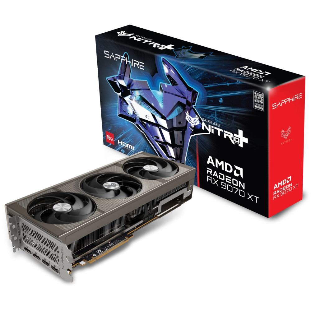 Tarjeta Gráfica Sapphire Pulse AMD Radeon RX 9070 XT 16GB GDDR6