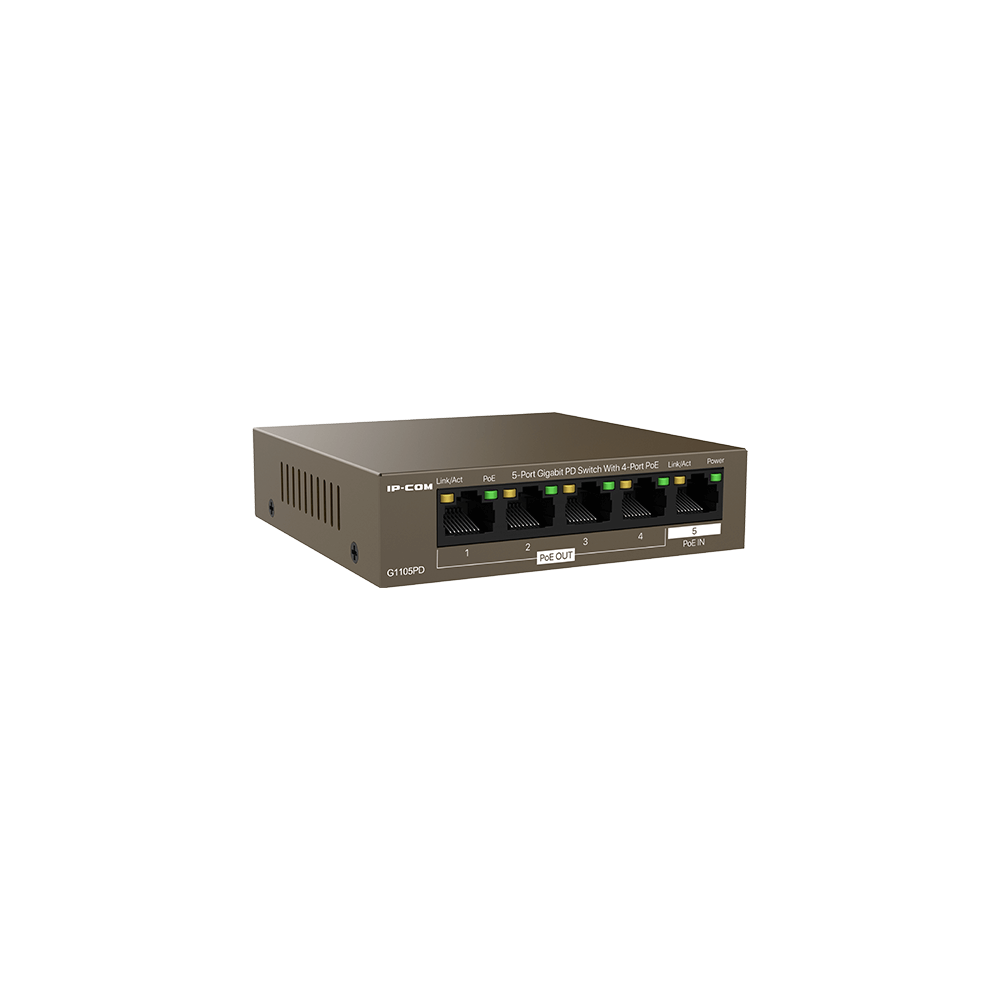 SWITCH IP-COM 5P GIGABIT 4POE G1105PD