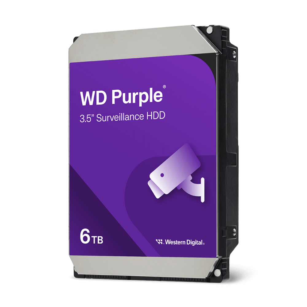 HD SATA III 6TB WESTERN DIGITAL PURPLE SURVEILLANCE 256MB WD64PURZ