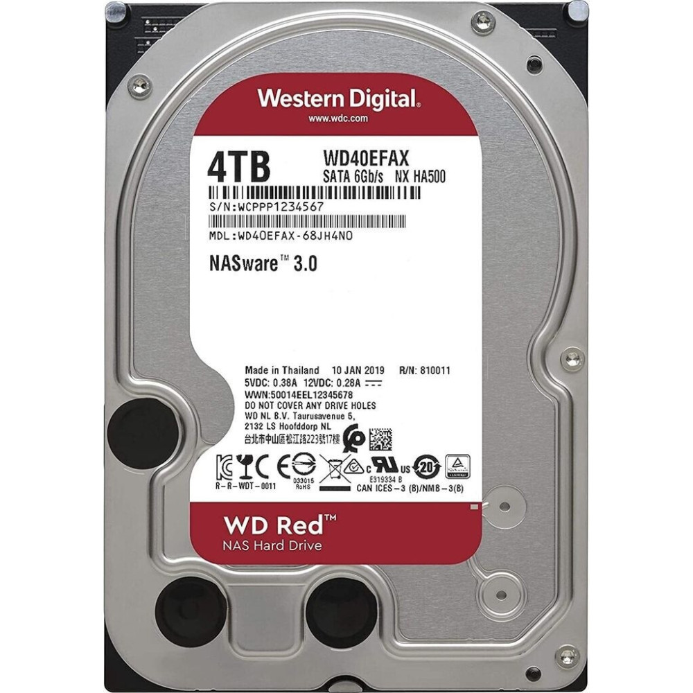 HD SATA III 4TB WESTERN DIGITAL RED PLUS NAS 3.5128MB WD40EFZZ