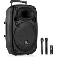 ALTAVOZ TROLLEY 12 CON 2 MICROS M/P USB SD BT TWS BATERIA FONESTAR MALIBU-312