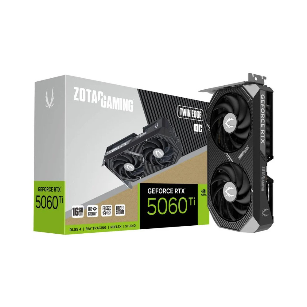 Tarjeta Gráfica Zotac Gaming GeForce RTX 5060 Ti TWIN EDGE OC 8GB GDDR7 DLSS4