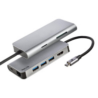 HUB USB NGS 8 PUERTOS USB-C CON ADAPTADOR DE CORRIENTE WONDERDOCK8