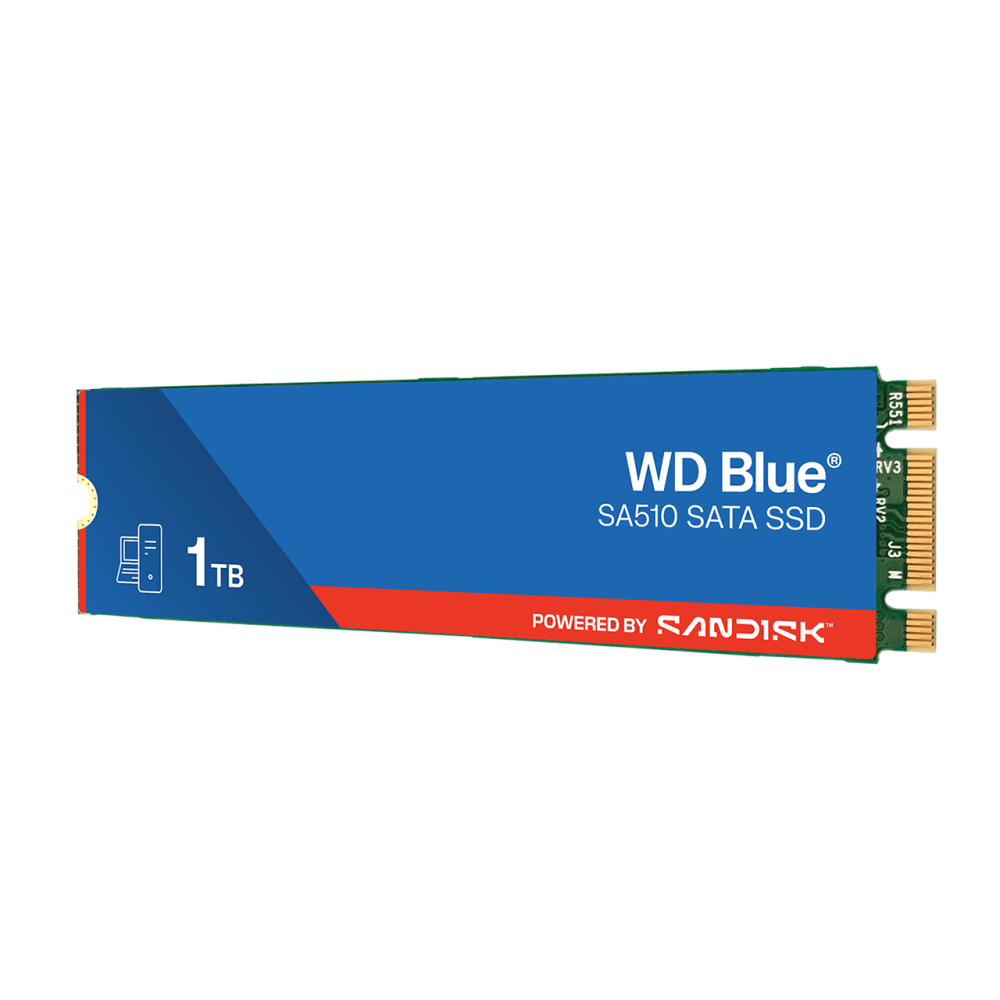 HD SSD 1TB WESTERN DIGITAL M.2 2280 SA510 BLUE WDS100T3B0B