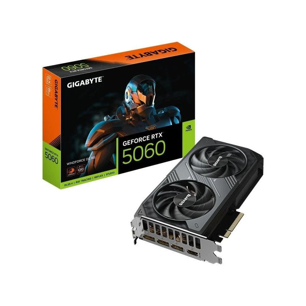 TARJETA GRAFICA GIGABYTE RTX5060 WINDFORCE 8GB GDDR7