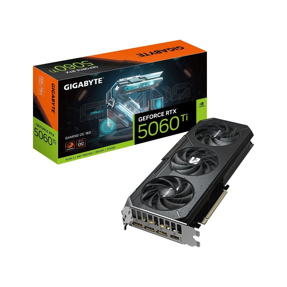 TARJETA GRAFICA GIGABYTE RTX5060TI GAMING OC 8GB GDDR7