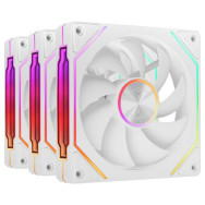 VENTILADOR 12X12 12CM MARS GAMING MF-LINKFINITYKIT2 ARGB PACK 3U. BLANCO