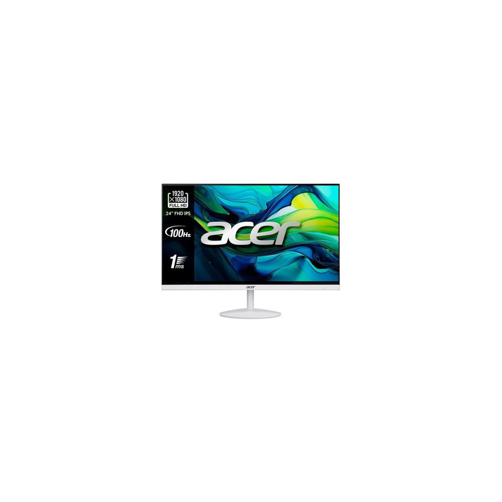 MONITOR 23.8 ACER SA242Ywi IPS FHD ZEROFRAME 1MS 100Hz VGA HDMI BLANCO