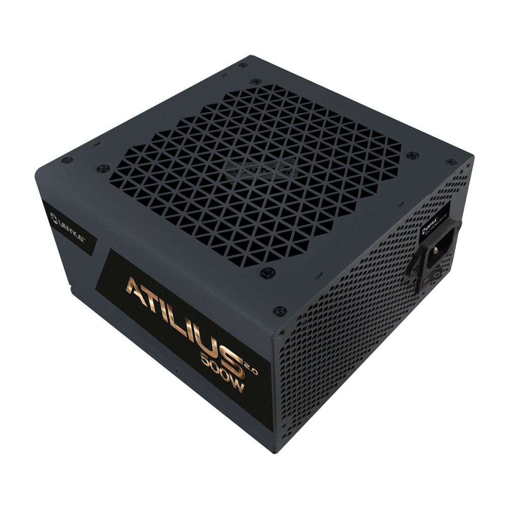 FUENTE ALIMENTACION ATX 500W UNYKA GAMING ATILIUS II 85% Eficiencia 120mm 212501