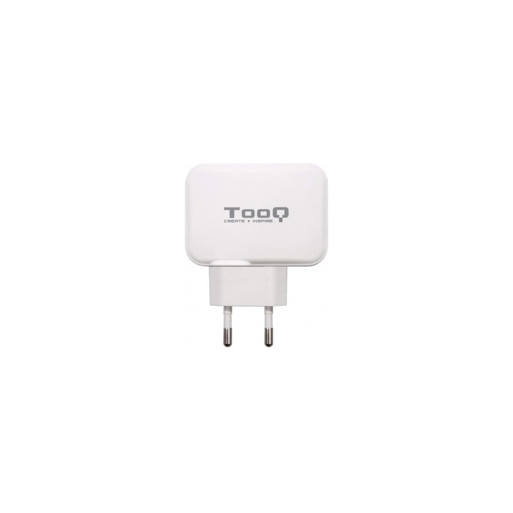CARGADOR USB-C TOOQ PARED DOBLE PUERTO USB-C+USB-A 27W BLANCO TQWC-2SC02WT