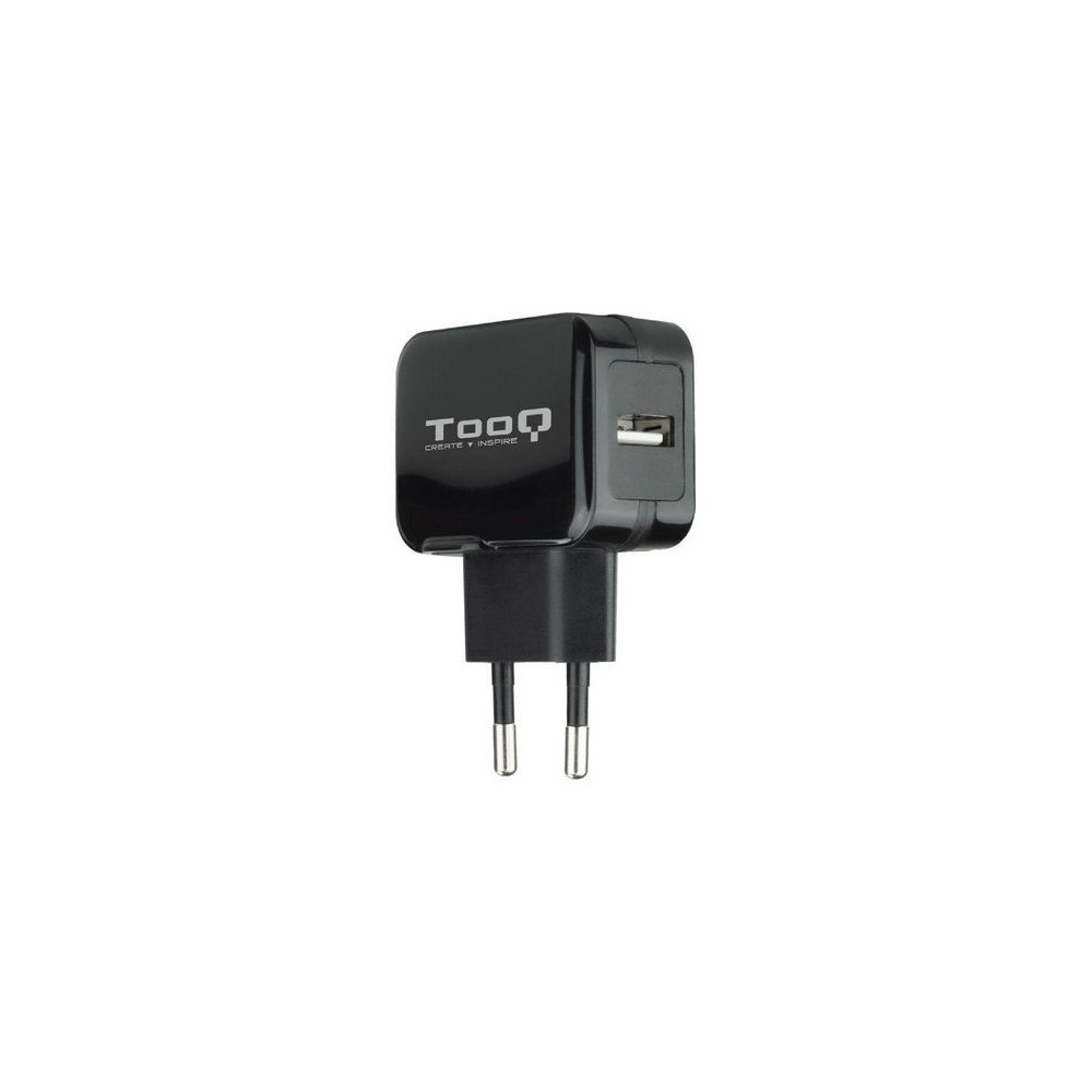 CARGADOR USB TOOQ PARED 5V 2.4 A NEGRO TQWC-1S01