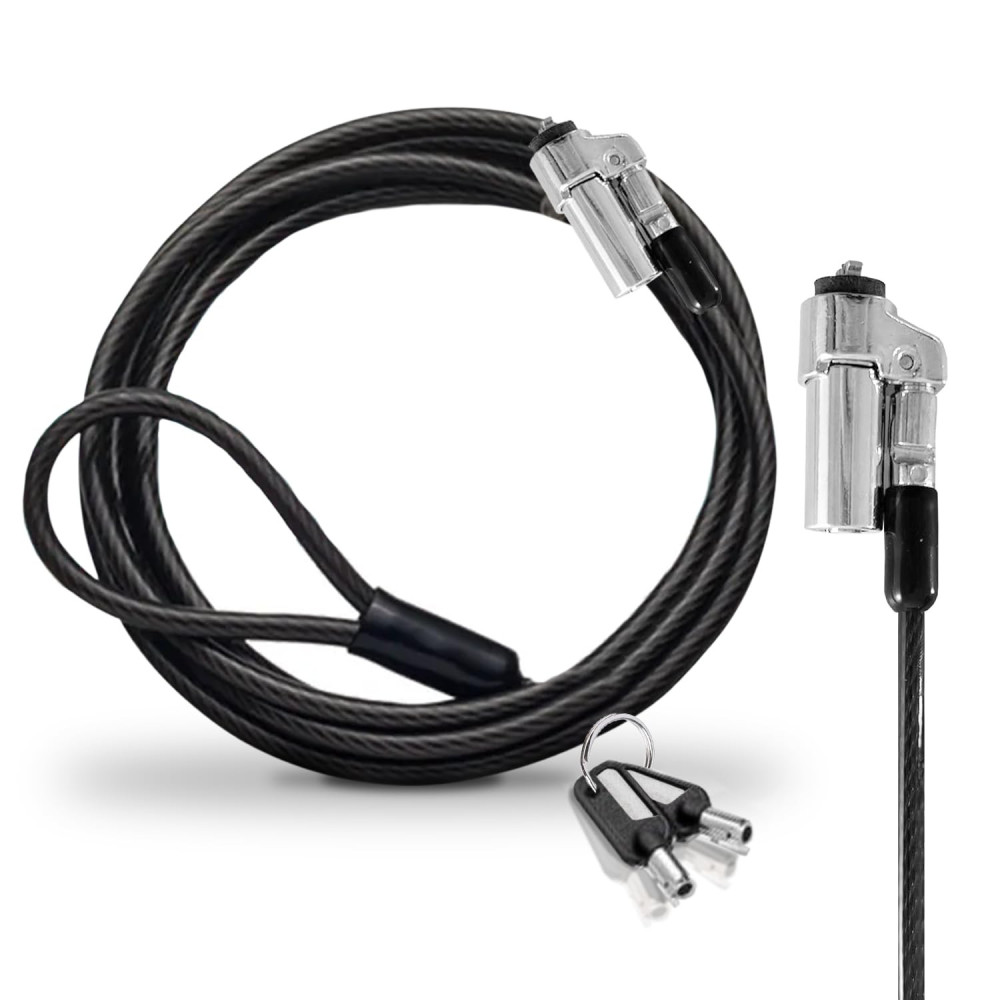 CABLE SEGURIDAD CON LLAVES PARA PORTATILES 1.5M TOOQ TQCLKC0025