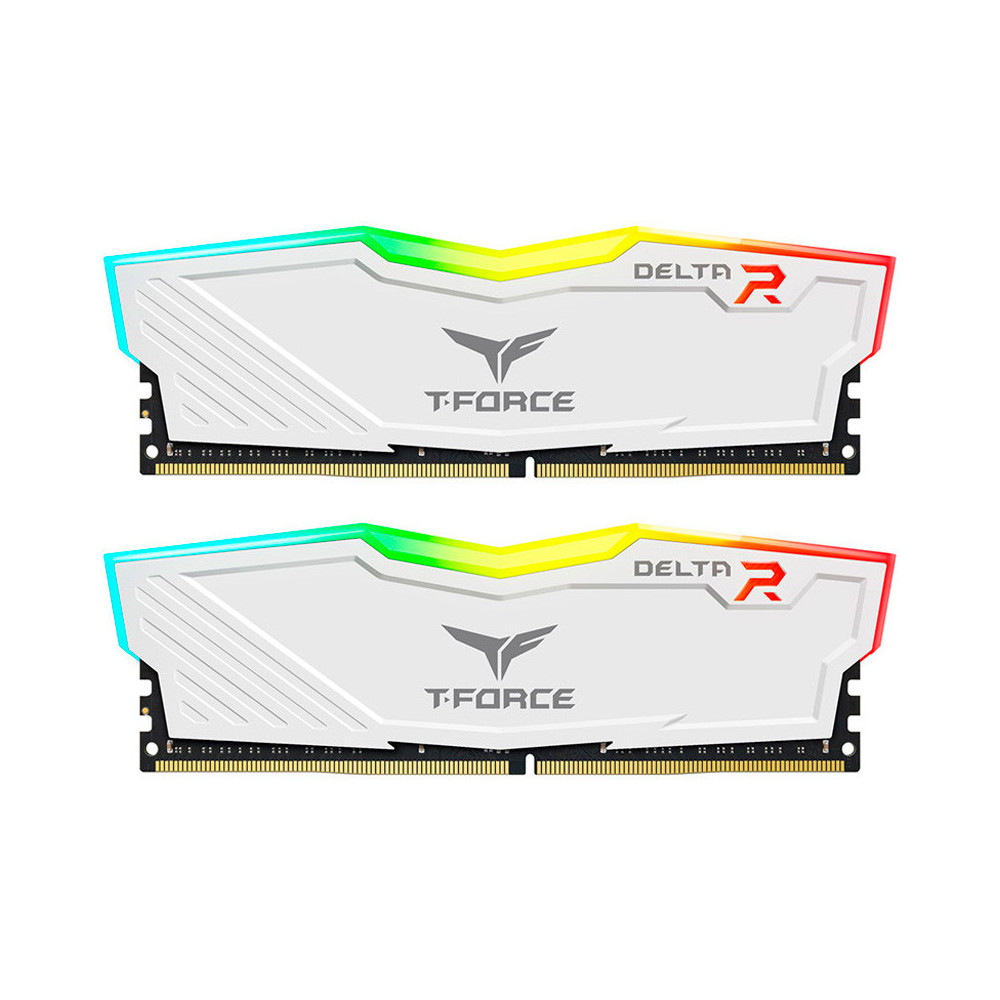 MEMORIA KIT DDR4 16GB (2X8GB) PC4-28800 3600MHZ TEAMGROUP DELTA RGB BLANCO