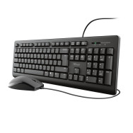 TECLADO USB + RATON USB TRUST TKM-250 23977 NEGRO