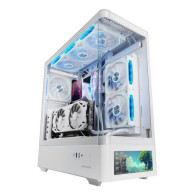 SEMITORRE GAMING ATX MARS GAMING MCLCDPRO SIN FUENTE BLANCO