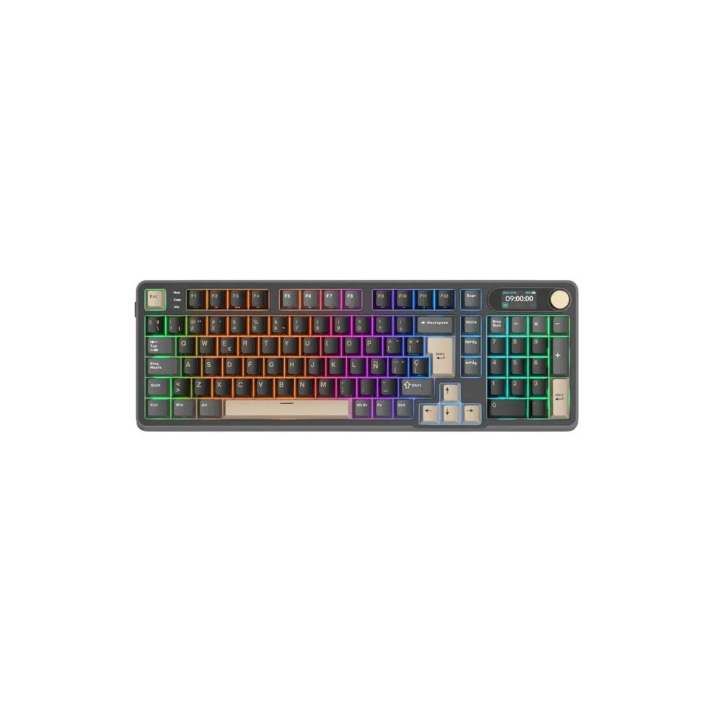 Teclado Royal Kludge RKS98 ISO-ES Tri Mode RGB Switch Chartreuse Phantom