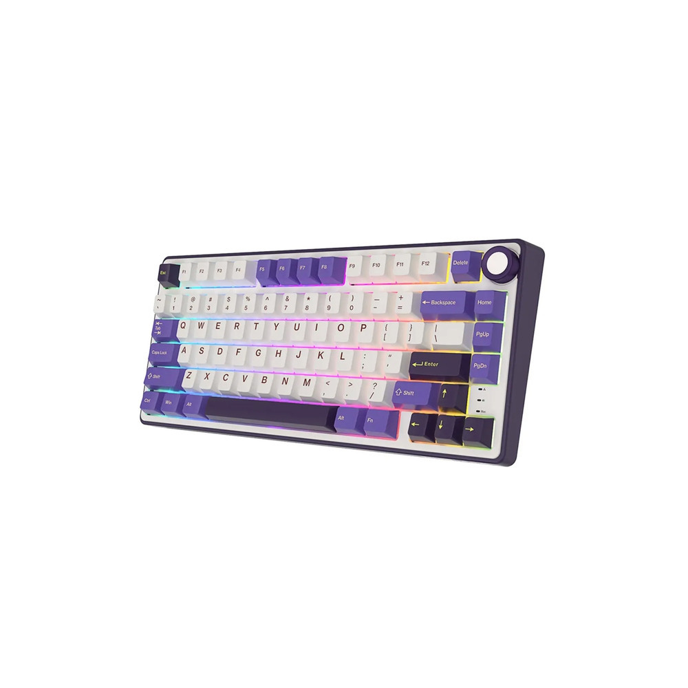 Teclado para Mac y Windows Royal Kludge RKR75 ISO-ES Hot-Swappable Switch Silver Speed Blackberry