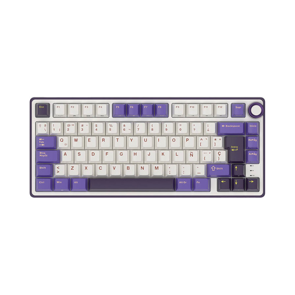 Teclado para Mac y Windows Royal Kludge RKR75 ISO-ES Hot-Swappable Switch Brown Blackberry