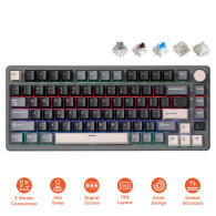 Teclado Gaming Royal Kludge RKM75 ISO-ES Hot-Swappable Switch Brown Wireless Phantom