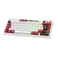 Teclado Gaming Royal Kludge RKM65 ISO-ES RGB Hot-Swappable Switch Cream Wireless Famicom