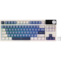 Teclado Gaming Royal Kludge RKS85 ISO-ES RGB Hot-Swappable Switch Beige Wireless Horizon Blue