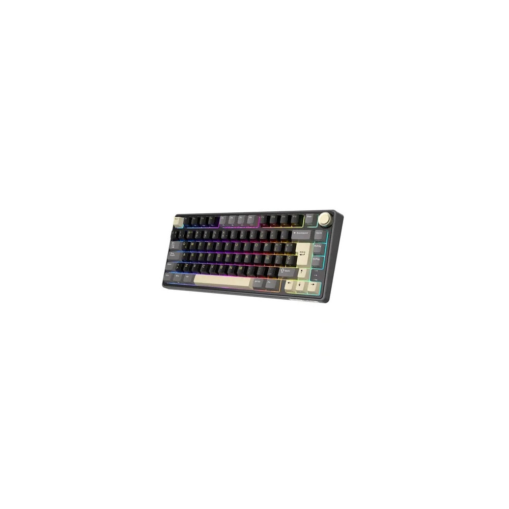 Teclado para Mac y Windows Royal Kludge R75 ISO-ES RGB Hot-Swappable Switch Brown Phantom