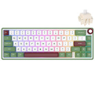 Teclado para Mac y Windows Royal Kludge RKR65 ISO-ES RGB Hot-Swappable Switch Chartreuse Greensand