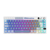 Teclado para Mac y Windows Royal Kludge RKM65 ISO-ES RGB Hot-Swappable Switch Cream Wireless Ocean Blue