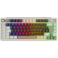 Teclado para Mac y Windows Royal Kludge RKL75 ISO-ES RGB Hot-Swappable Switch Beige Wireless Mokko Grey