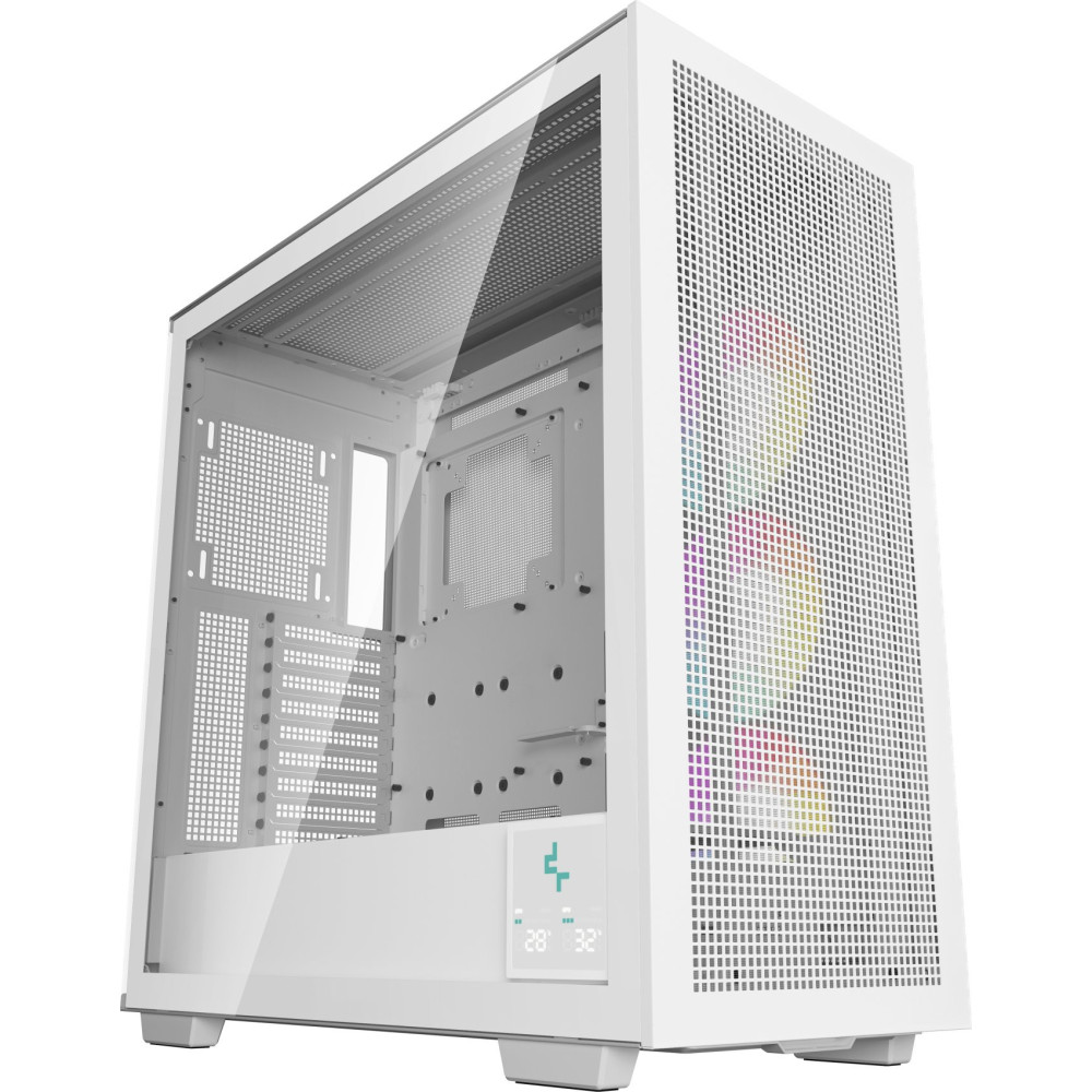 CAJA ATX SEMITORRE DEEPCOOL MORPHEUS CRISTAL TEMP BLANCA R-MORPHEUS-WHAPA1-G-1
