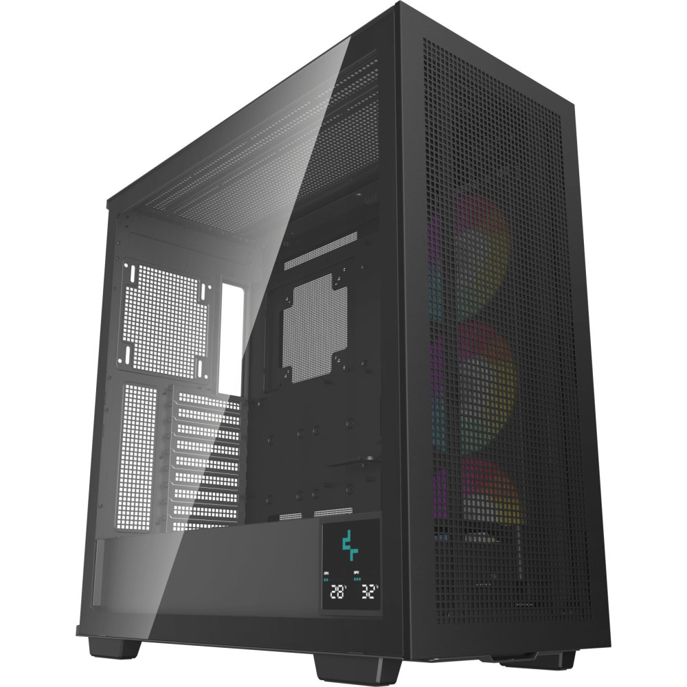 CAJA ATX SEMITORRE DEEPCOOL MORPHEUS CRISTAL TEMP NEGRA R-MORPHEUS-BKAPA1-G-1
