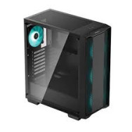 CAJA ATX SEMITORRE DEEPCOOL CC560 CRISTAL TEMPLADO NEGRA 4 VENTILADORES LED V2
