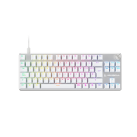 TECLADO GAMING NEWSKILL SERIKE TKL V2 ALAMBRICO USB A ALUMINIO ABS RGB ES BLANCO