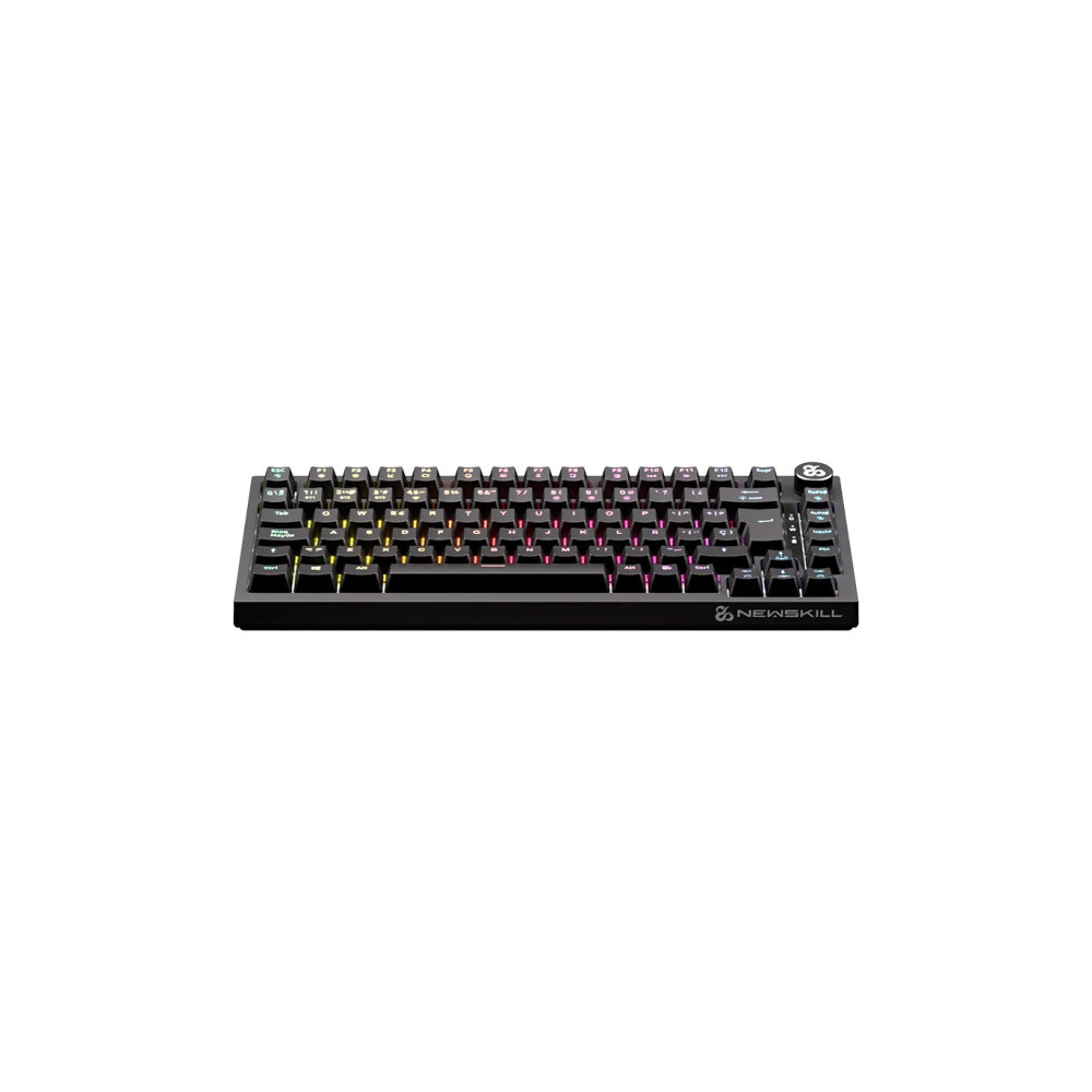TECLADO GAMING NEWSKILL PYROS PRO 75% 2.4GHZ 1200MAH CABLE BT RGB ESPAØOL NEGRO
