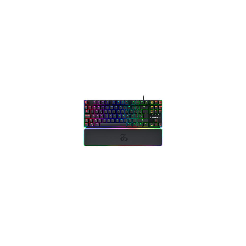 TECLADO GAMING NEWSKILL GUNGNYR TKL PRO OPTOMECANICO GATERON ROJO RGB ESPAØOL