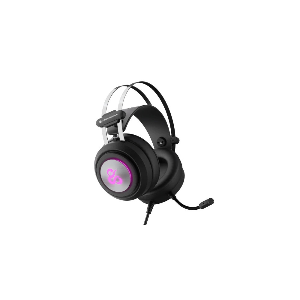 AURICULARES GAMING NEWSKILL DRAKAIN V2 CABLE USB/3.5MM RGB PLASTICO METAL NEGRO