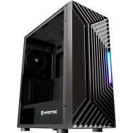 CAJA DE PC GAMING NFORTEC NERVIA SEMITORRE ATX A-RGB CRISTAL T. 3X120 INC. NEGRO