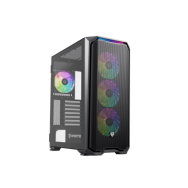 CAJA DE PC GAMING NFORTEC KRATER X TORRE E-ATX A-RGB C. TEMPL. 4X120 INC. NEGRO