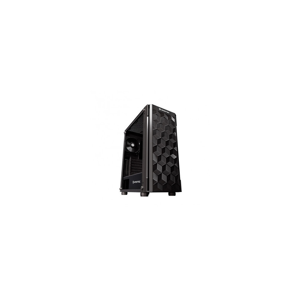 CAJA DE PC GAMING NFORTEC AZIR SEMITORRE ATX A-RGB C. TEMPLADO 4X120 INCL. NEGRO