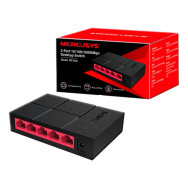 SWITCH MERCUSYS 5P 101001000 MS105G NEGRO-ROJO