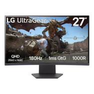 MONITOR GAMING 27" CURVO LG ULTRAGEAR 27GS60QC-B QHD 1MS 180HZ VA NEGRO