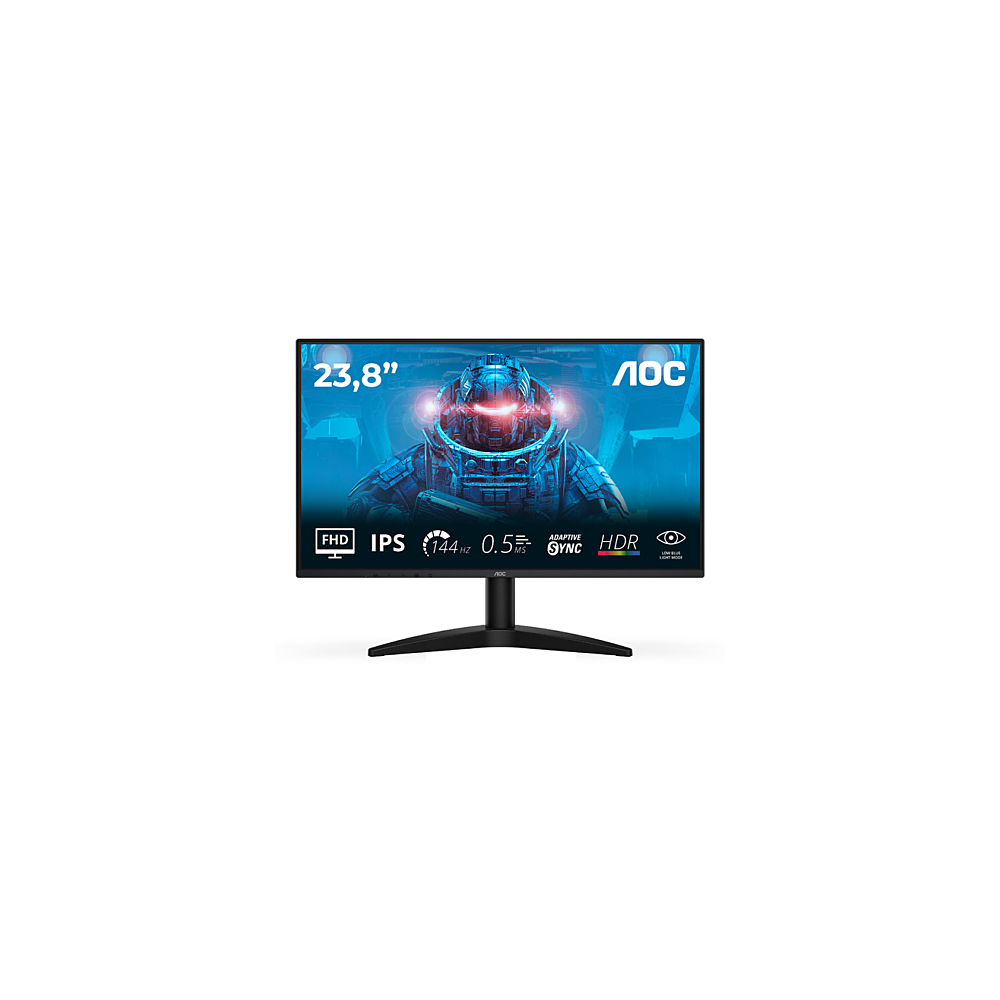 MONITOR GAMING 23.8" AOC 24B36X FULLHD IPS 0.50MS 144MHZ NEGRO