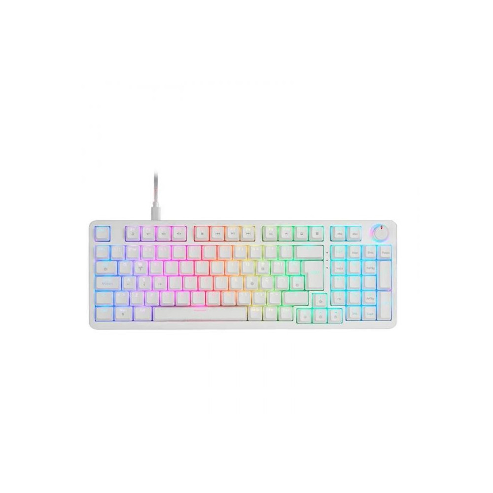TECLADO GAMING MECANICO MARS GAMING MKPRO BLANCO SWITCH AZUL